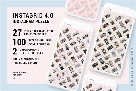 Choose from 10000+ instagram grid graphic resources and download in the form of png, eps. InstaGrid 4.0 - Instagram Puzzle Template - Grid Template ...