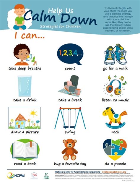 Calm Down Poster For Kids