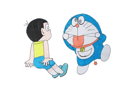 How To Draw Doraemon And Nobita