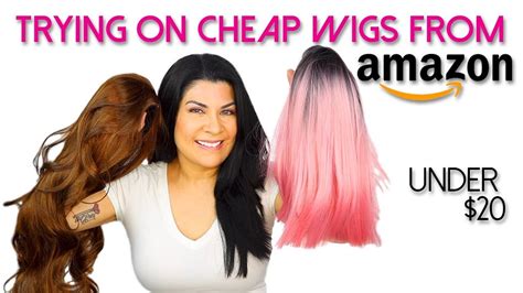 Trying On Cheap Amazon Wigs Under 20 Youtube