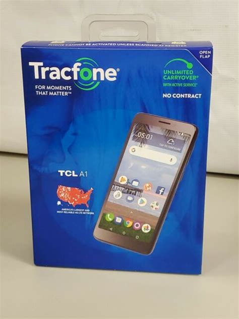 Tracfone Tcl A1 4g Lte Prepaid Smartphone Black For Sale