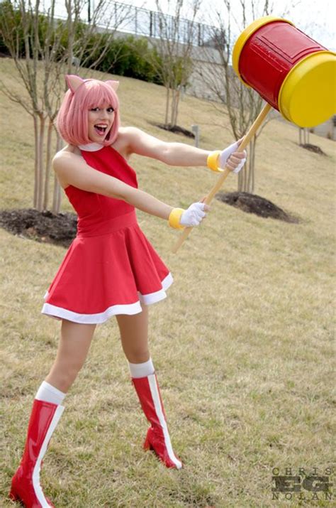 Amy Rose From Sonic The Hedgehog Cosplay Sonic Costume Sonic The