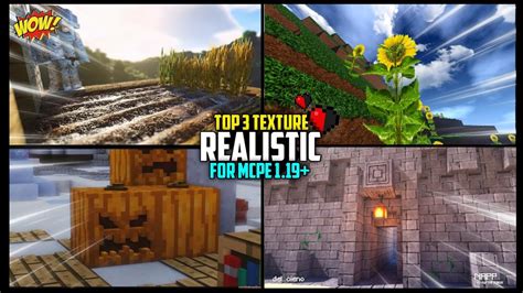 Top Realistic Shader Texture Pack For Minecraft Pe In Low End Android No Lag Mcpe Rtx