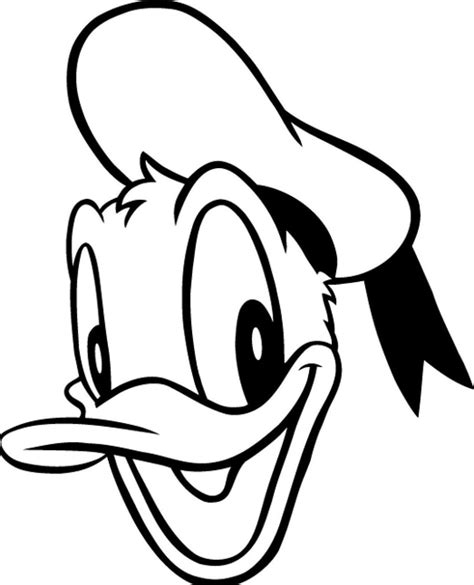 Donald Duck Face Coloring Pages For Kids Chx Printable Ducks