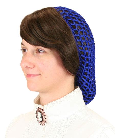 100 x blue mesh hair nets one size fits all, for catering outlets restaurants. Hair Net - Royal Blue