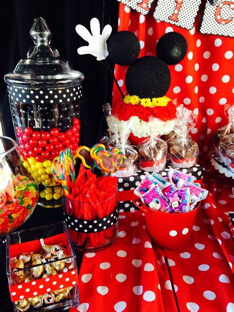 Mickey Mouse Birthday Party Theme Candy Buffet Mickey Mouse Party