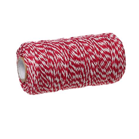 U020 1 Roll 100yards 300ft Red White Striped Sewing Threading