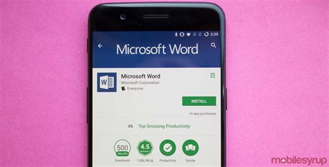 Microsofts Most Popular Android App Is Word