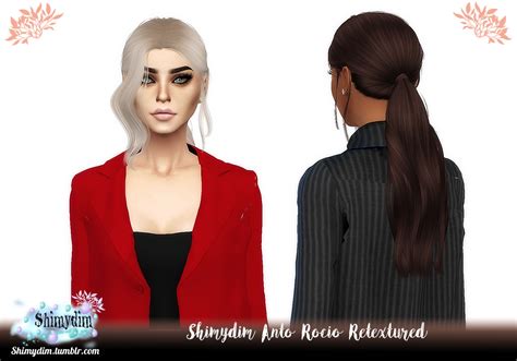 Shimydim Anto`s Federica Hair Retextured Sims 4 Hairs 02b