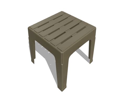 Adams Manufacturing Square Outdoor End Table 189 In W X 189 In L In