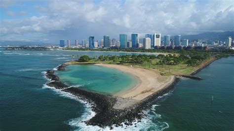 Aerial Of Honolulu Hawaii Stock Video Footage Storyblocks 7a2