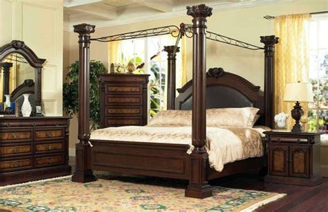 Four post bed frame canopy bath via. Gorgeous bedroom! Beautiful huge 4 poster bed. | Bedroom ...