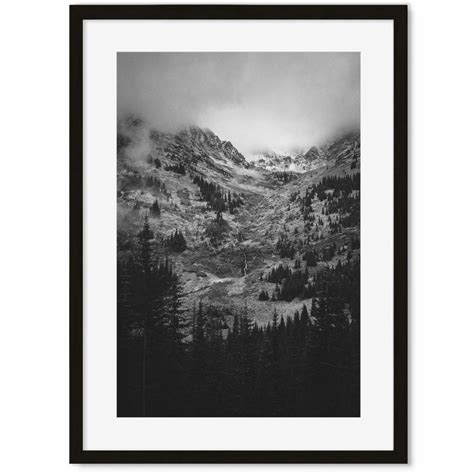 Forest & Mountain Art Print in 2020 | Mountain art, Mountain art print, Mountain wall art