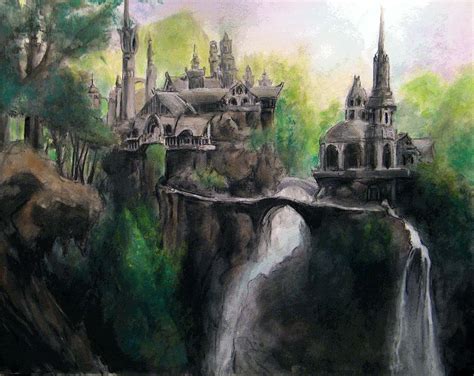 Rivendell By Caustic Substrate On Deviantart Middle Earth Art