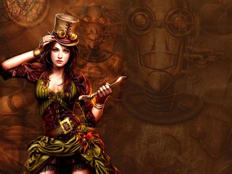 Steampunk Girl Wallpapers Wallpaper Cave