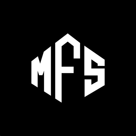 Diseño De Logotipo De Letra Mfs Con Forma De Polígono Mfs Polígono Y