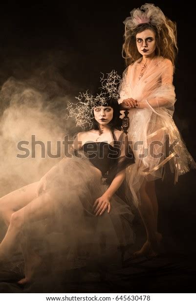 Scary Portrait Nude Witches Stock Photo Shutterstock