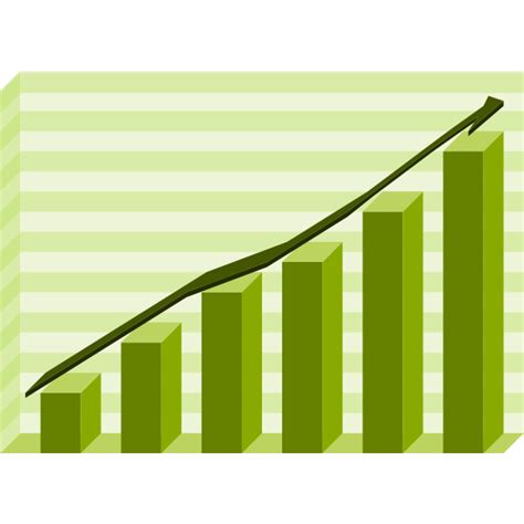 Performance Graph Green Vector Illustration Free Svg
