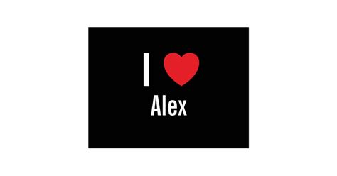 I Love Alex Postcard