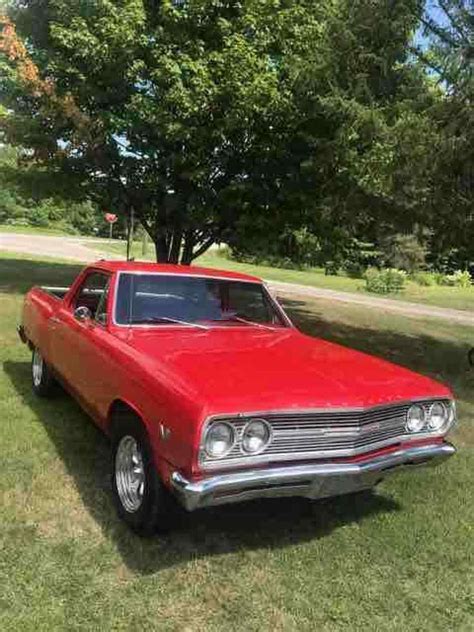 1965 Chevrolet El Camino Pickup Red Rwd Automatic For Sale