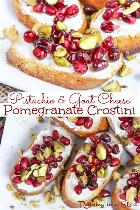 Pomegranate Crostini Easy Pomegranate Appetizer Running In A Skirt