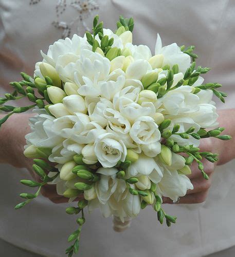 White Freesia Bouquet Freesia Wedding Bouquet Flower Bouquet Wedding
