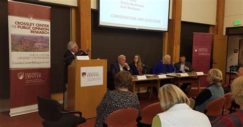 Crossley Center For Public Opinion Research Du Panel On Colorado 2020