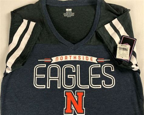 Northside Eagles T Shirt Womens Sz Ml Georgia High School New V Neck