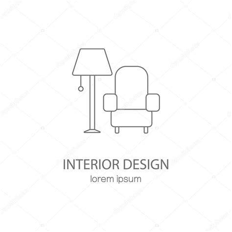 Furniture Logo Design Furniture Logo Design Stock Vector