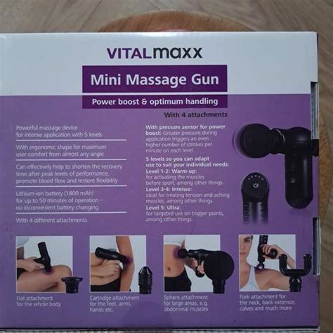 Vitalmaxx Mini Massage Gun With Four Attachments Lidl Southend Hotukdeals