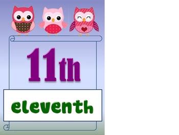 Maybe you would like to learn more about one of these? Ordinal Number Cards 1-31 by Nexus Dee | Teachers Pay Teachers