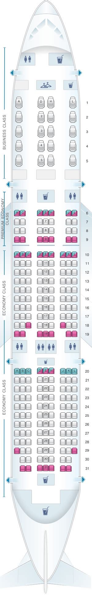 Seat Map American Airlines Boeing B787 8 Config2 Seatmaestro
