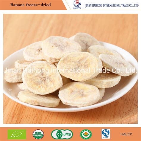 Pure Natural Health Snack Freeze Dried Banana Chips Frozen Fruit Dehydrated Freeze Dried Banana