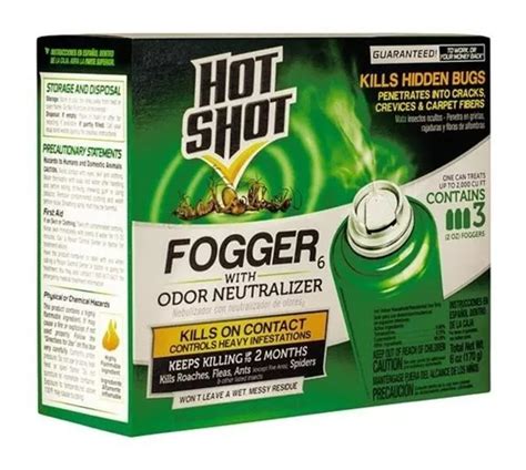 Hot Shot Fogger Mata Cucarachas E Insectos 226gr 3 Latas Envío gratis