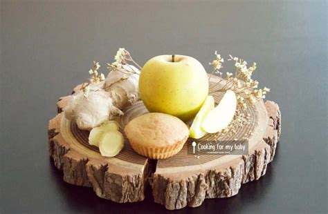 Some delicious recipes for our babies. Apple and ginger homemade baby muffin recipe (without milk ...