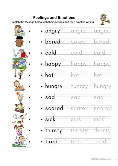Emotion English Esl Worksheets For Distance Learning And Physical D46