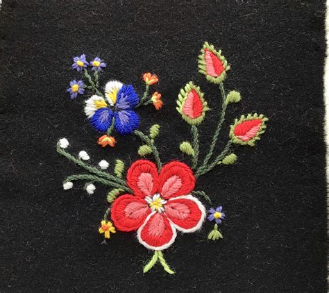 Dala Floda Påsöm Embroidery On Wool