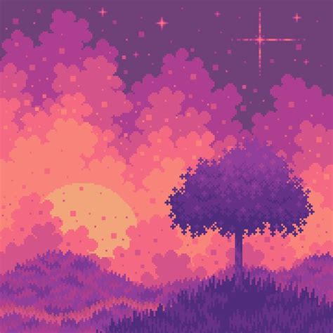I Used My Tree For Landscape Pixelart Cool Pixel Art Pixel Art