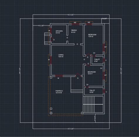 Autocad Bhk House Plan With Dimensions Cadbull Images And Photos Finder Hot Sex Picture