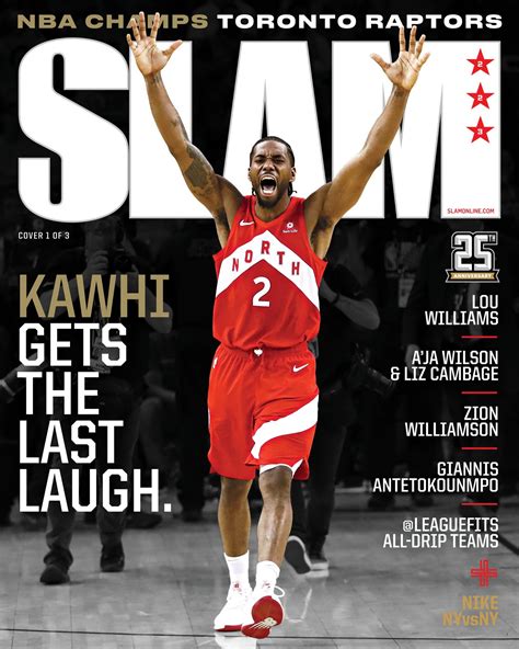 Slam Magazine Septemberoctober 2019 Kawhi Leonard Cover Slam