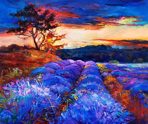 Painting Artwork Lavender Wallpapers Hd Desktop And