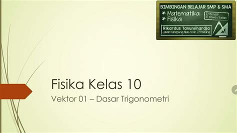 Untuk digunakan gratis tidak ada atribut yang di perlukan. Fisika 10 - Vektor 01 - Dasar Trigonometri - YouTube