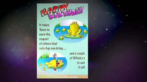 Funny Birthday Cards For Men Getting Older Youtube