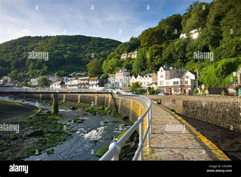 Coastal Village Of Lynmouth On A Summer Morning Exmoor National Park