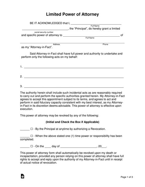 Free Printable Power Of Attorney Forms Online Free Printable Templates