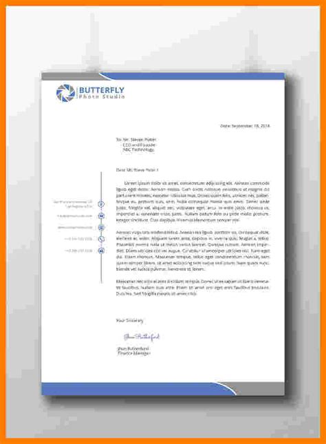 Gallery personal letter format example short character. 7+ company letterhead example | Ledger Review