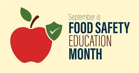 Premium Vector September Is National Food Safety Education Month Banner