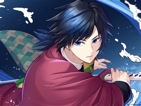Demon Slayer | Giyu Tomioka Water Hashira 4K descărcare de fundal