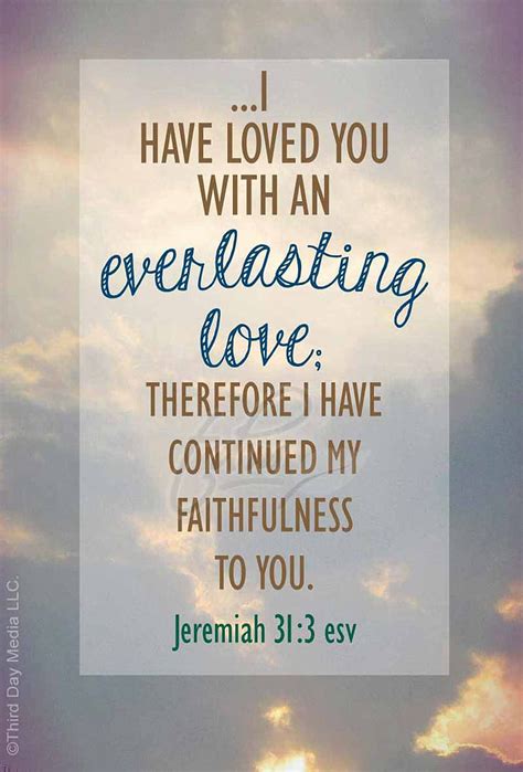 Everlasting Love Bible Faith Faithful God Love Scripture Hd