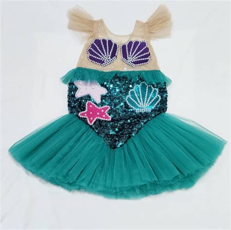 Baby Mermaid Costume Girls Mermaid Dress Etsy